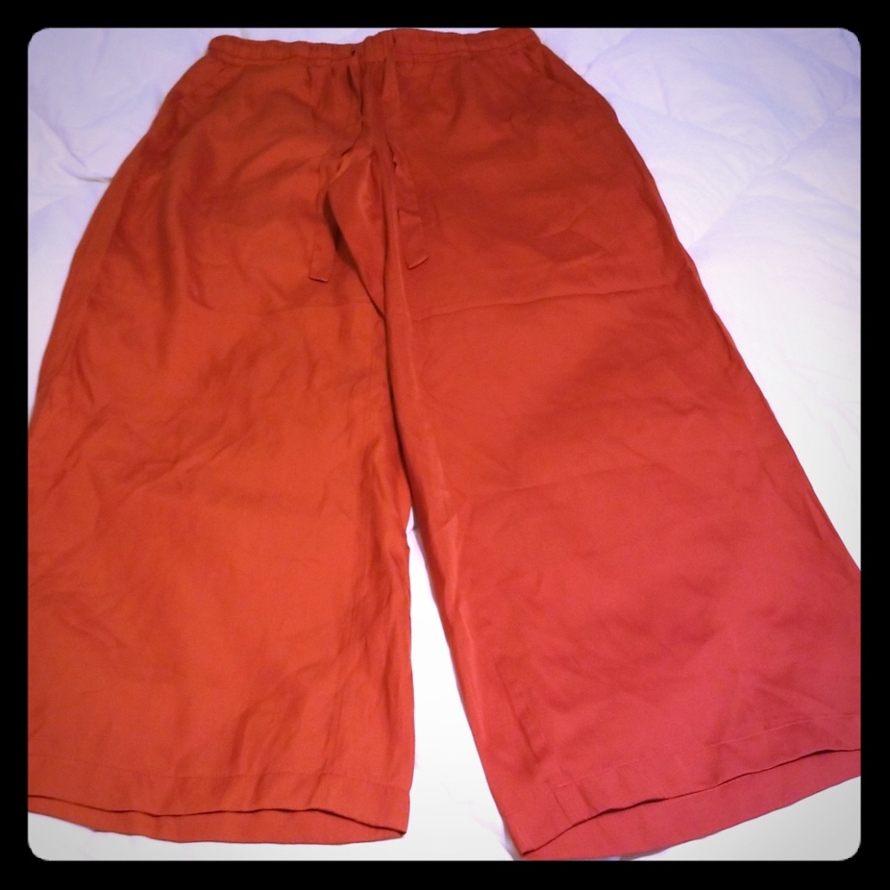 LOFT fluid wide leg pants